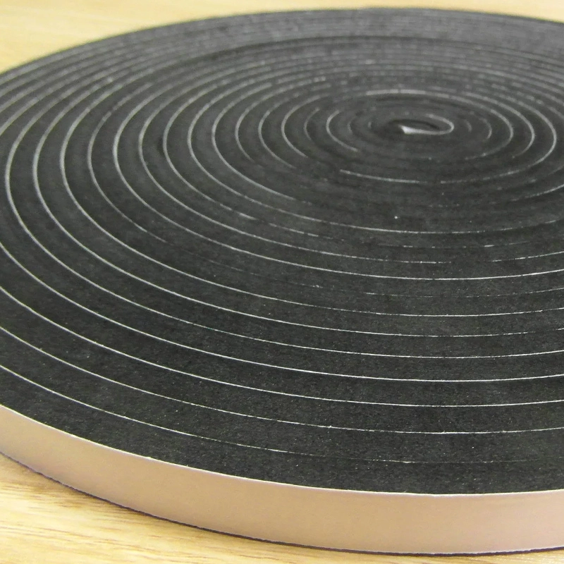 CR neoprene foam strip Thick Self-Adhesive CR Neoprene Foam Roll With Base Liner