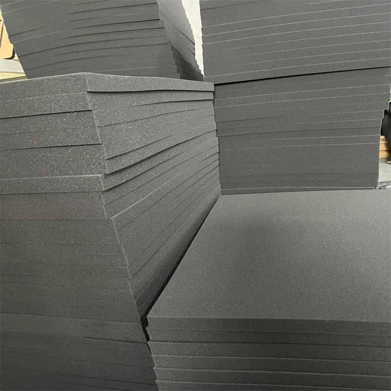 Slow Rebound Sponge Pad Dark Grey PU Sponge Sheets Custom Size Factory Bulk Wholesale