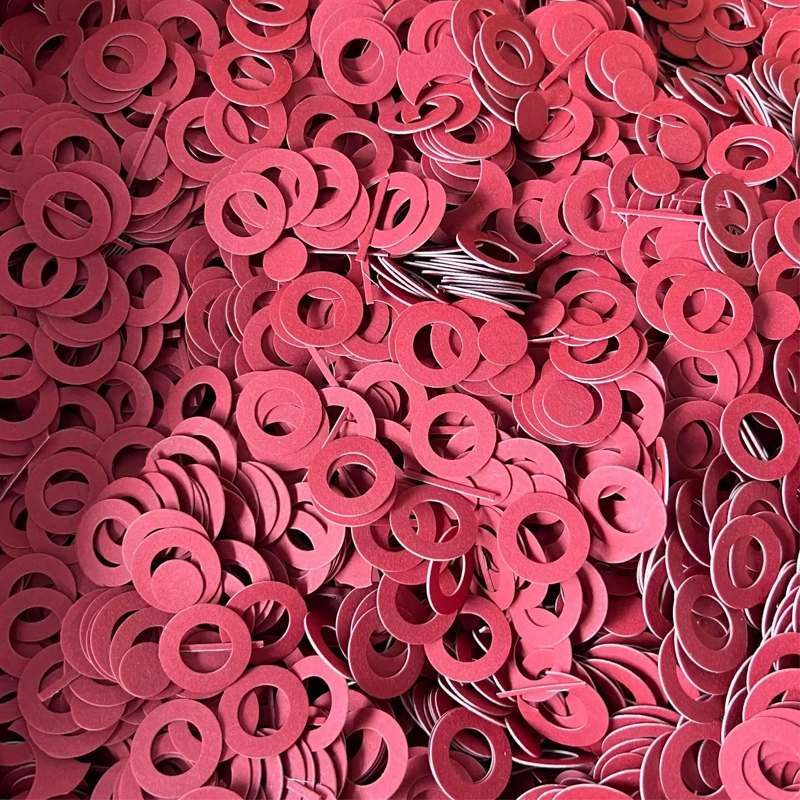 Fish Paper Bulk Mixed Round Hollow Fish Paper Insulation Washers Factory Wholesale