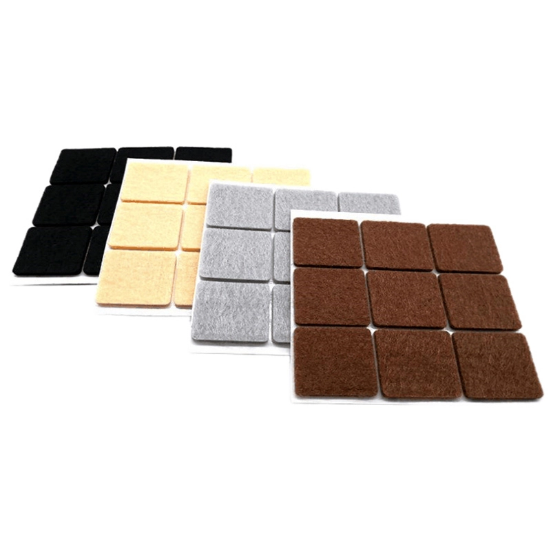 Non-Woven Fabric Pad Multi-Color Square Self-Adhesive Felt Pads Custom Die Cut