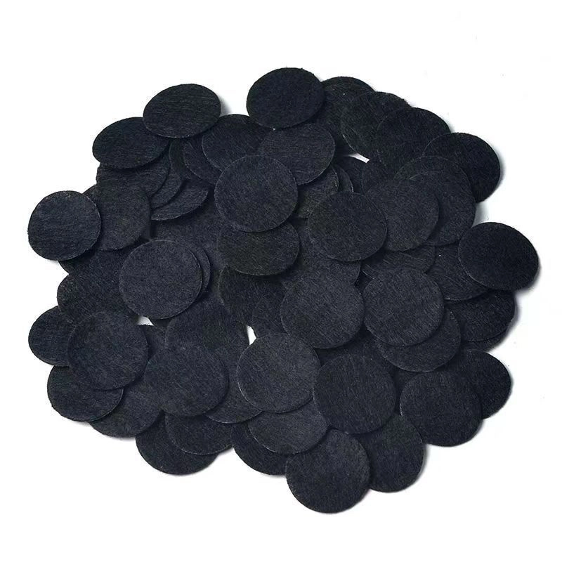 Non-Woven Fabric Pad Thick Black Round Shock Absorbing Felt Gaskets Factory Custom