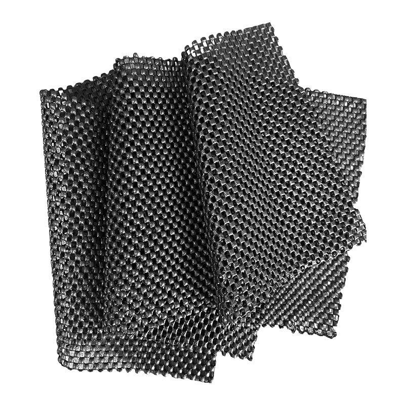 PVC mesh foam pad Black Square Grid PVC Mesh Foam Sheets Anti-Slip Cushion Material