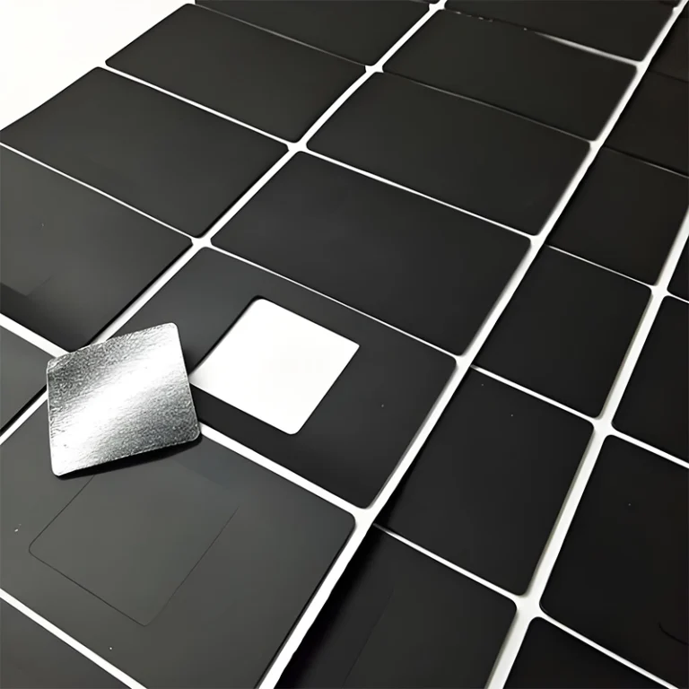 Black square silicone rubber adhesive pads in various sizes, flat smooth rubber sheets for equipment gap filling and scratch prevention