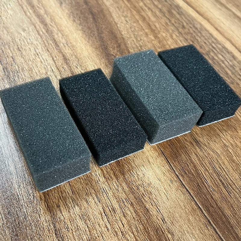 pu sponge pad Black Solid Rectangular PU Sponge Blocks