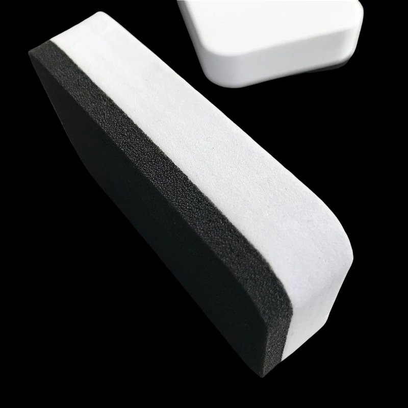 Blackboard Whiteboard Eraser, black‑white rectangular foam eraser