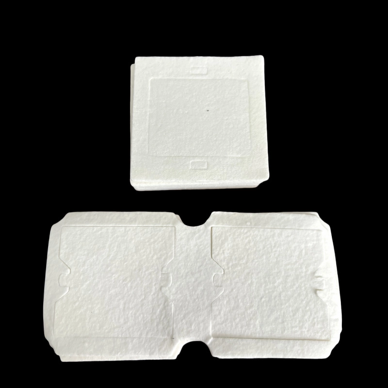 Ceramic fiber socket fireproof pad, connected dual‑unit fireproof insulation gasket