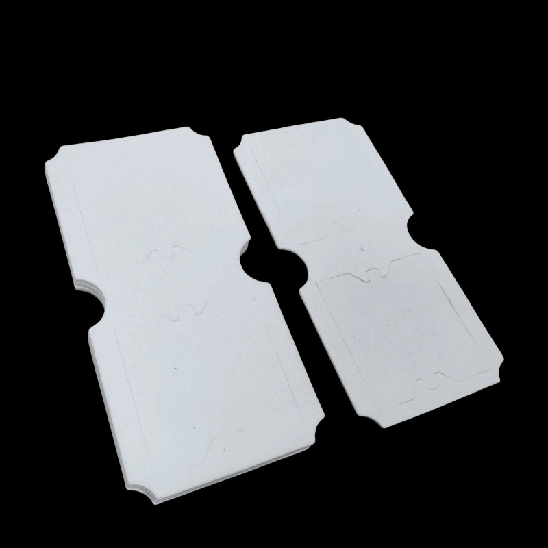 Ceramic fiber socket fireproof pad, notch reserved contour fireproof insulating gasket