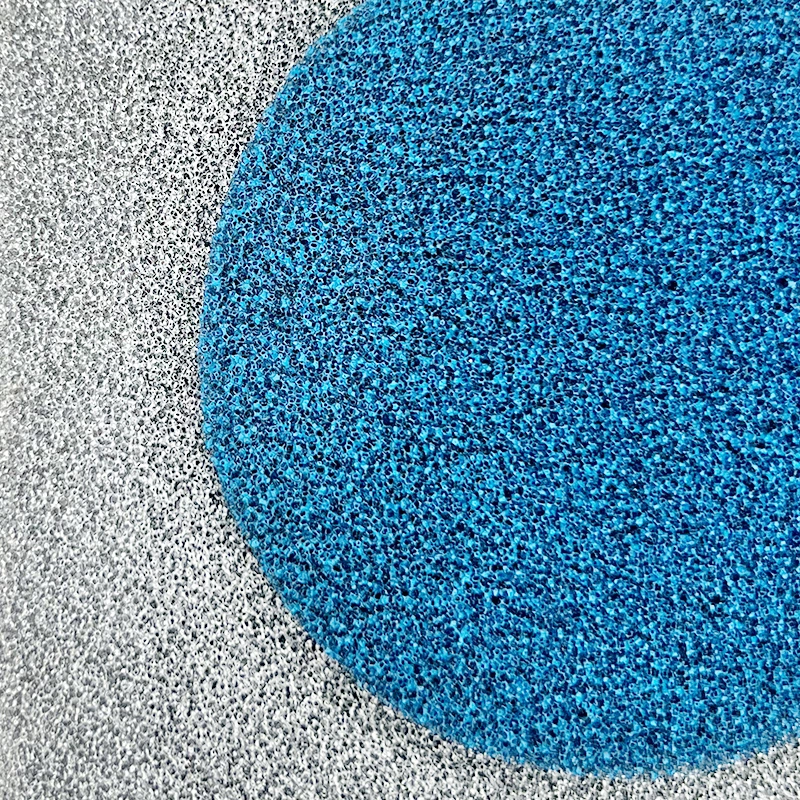 Cold Catalyst Filter Cotton, round disc overlay on square filter cotton base