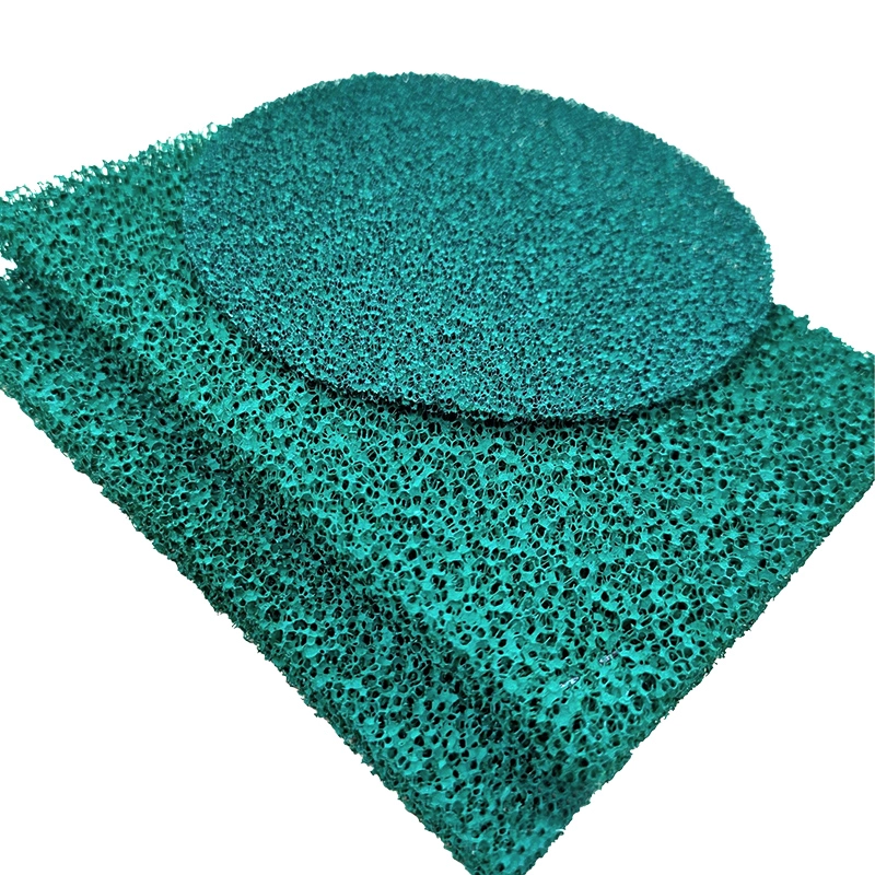 Cold Catalyst Filter Cotton, round pad on square filter cotton substrate