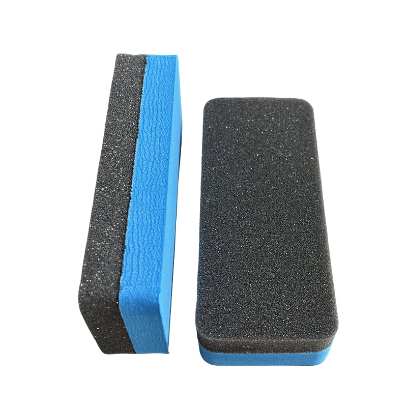 Crystal Sponge Eraser, black‑blue hand use rectangular sponge eraser