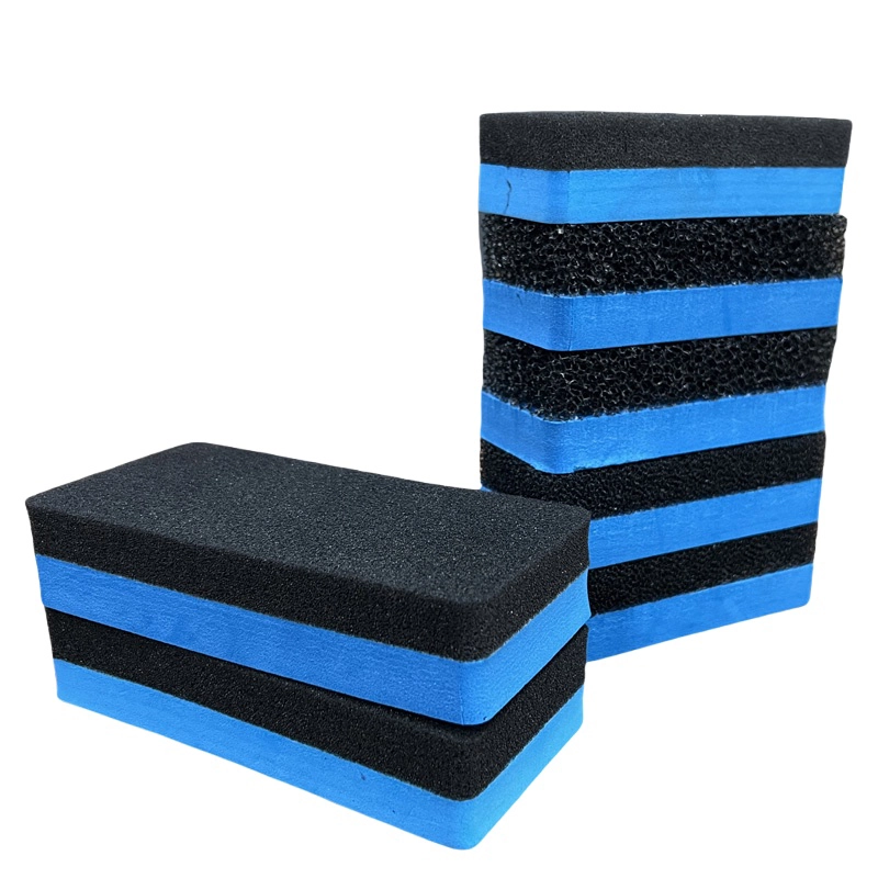 Crystal Sponge Eraser, black‑blue high density rectangular sponge eraser