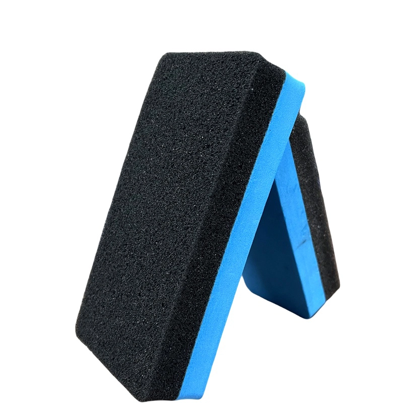 Crystal Sponge Eraser, black‑blue solid rectangular sponge eraser