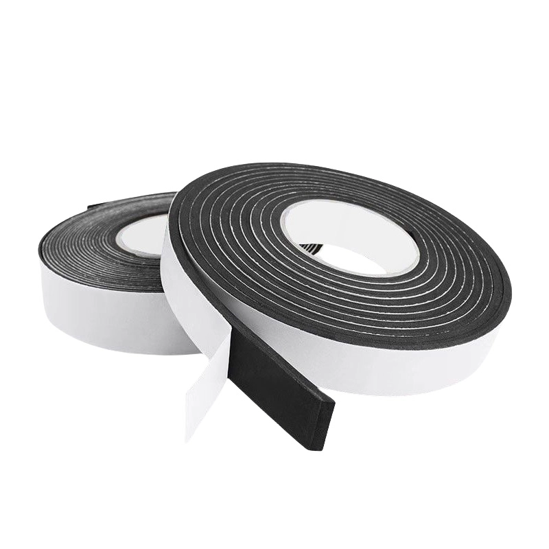 EVA foam strip, black EVA foam gasket strip displaying side cross‑section profile