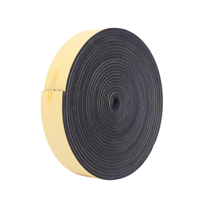 EVA foam strip, black EVA foam strip with yellow silicone release liner