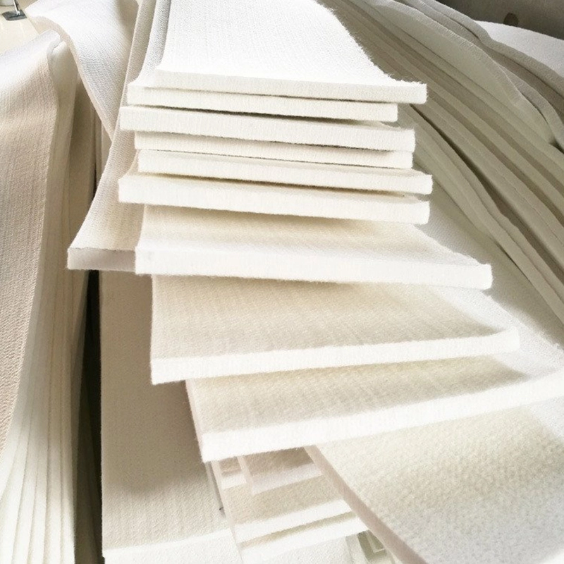 Felt sealing strip, grey felt sheet material