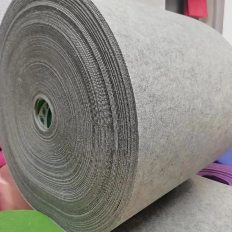 Felt sealing strip, large roll grey felt sheet