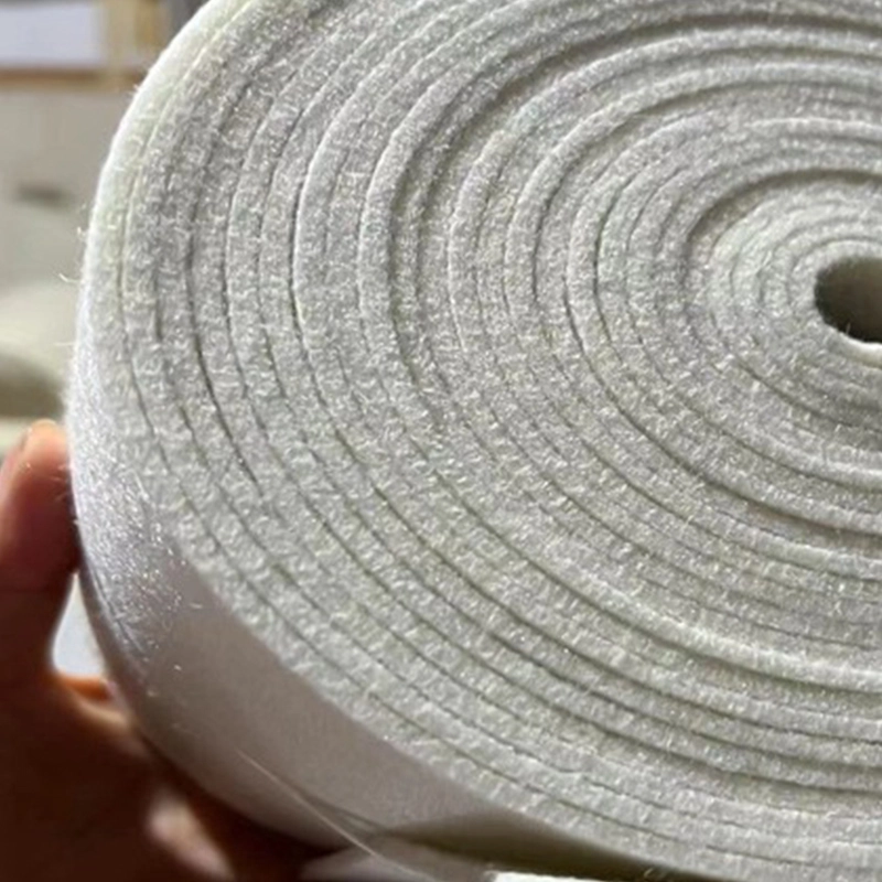 Thick grey felt sheet for industrial sealing and damping processing