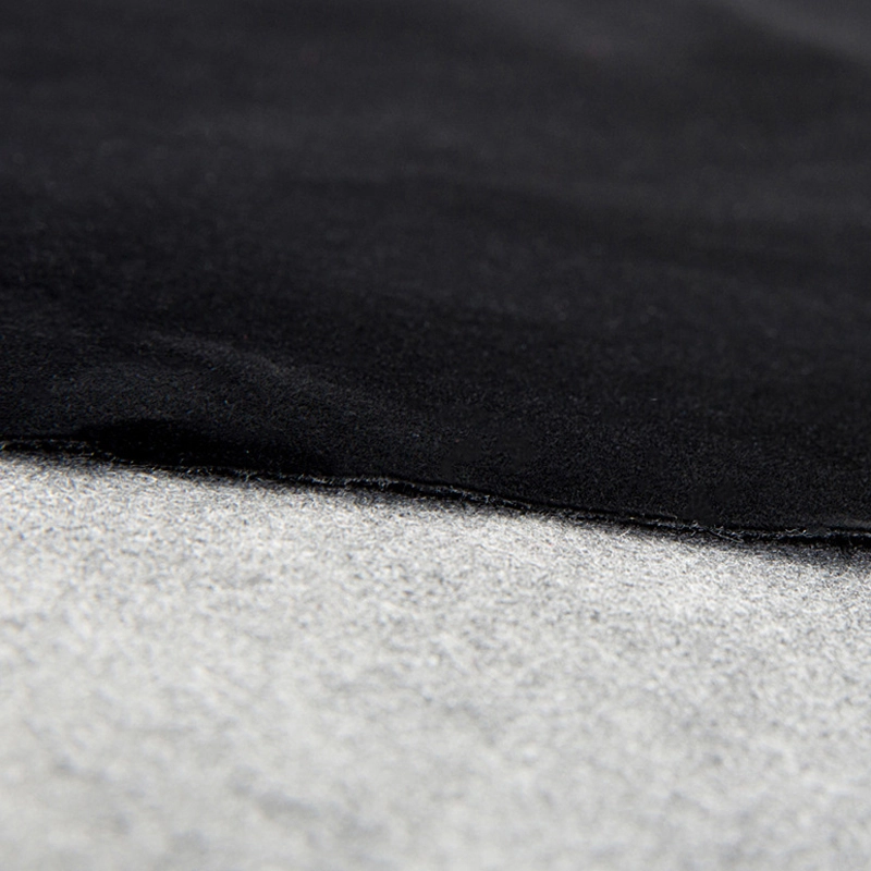 Gauze, black‑grey AB‑side composite gauze fabric