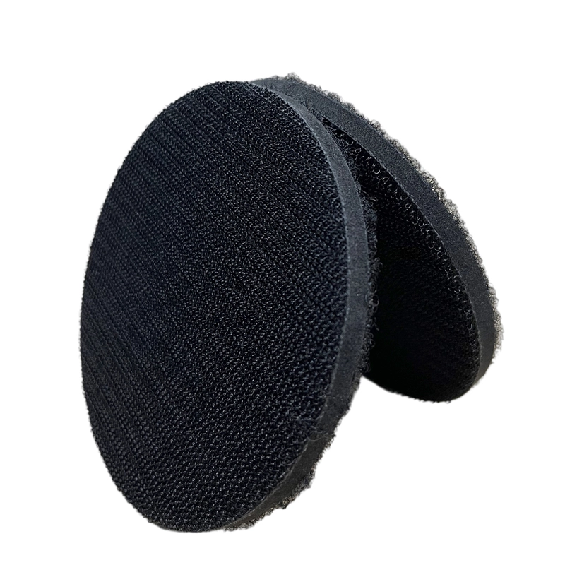 Grinding Pad, black hook‑loop surface circular grinding pad