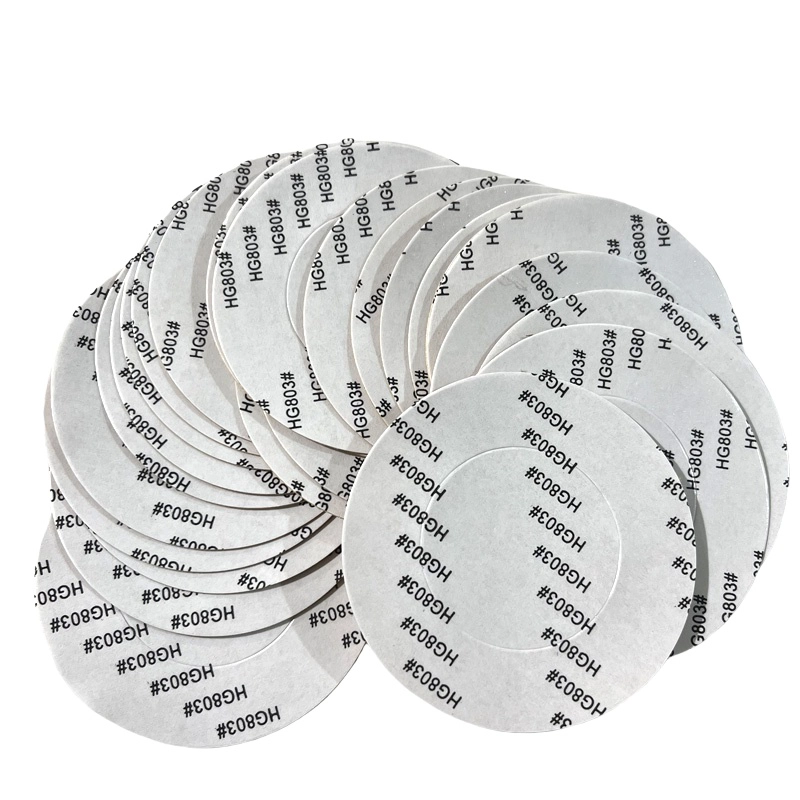 HG803# Double‑Sided Tape, stacked‑sheet round die‑cut adhesive pad
