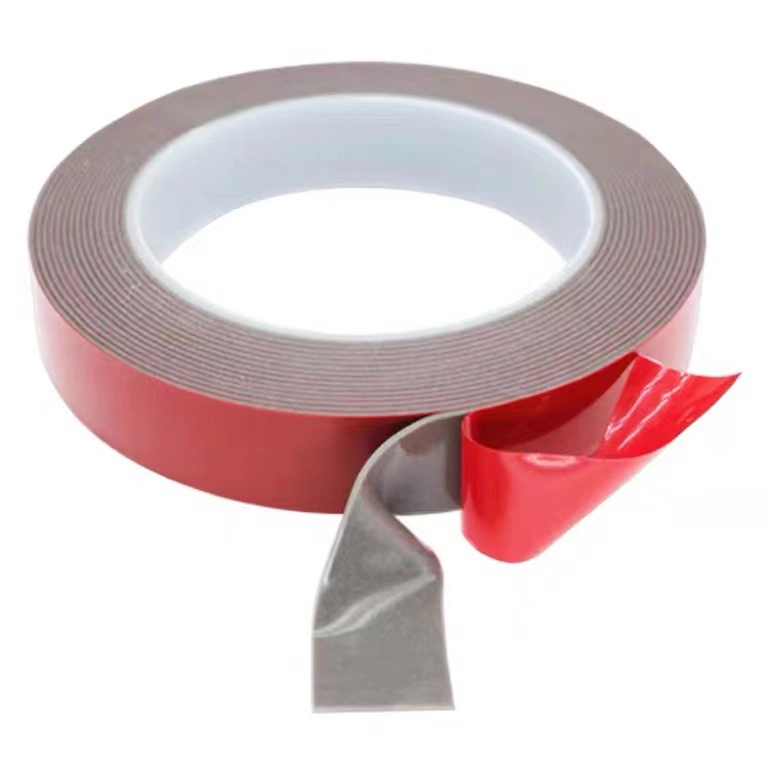 High‑Viscosity Double‑Sided Tape, red‑grey roll‑form adhesive tape