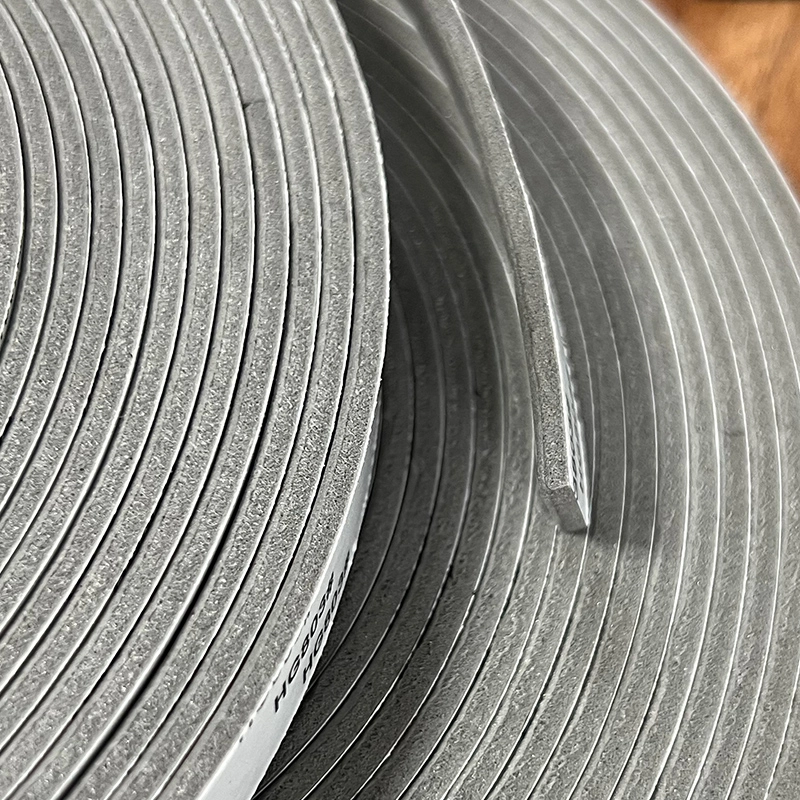 PE foam strip, grey non-adhesive closed cell PE foam strip