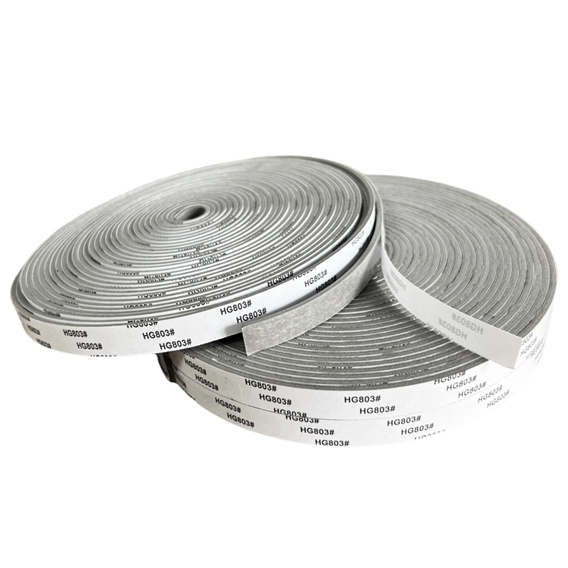 PE foam strip, grey self-adhesive closed cell foam sealing strip