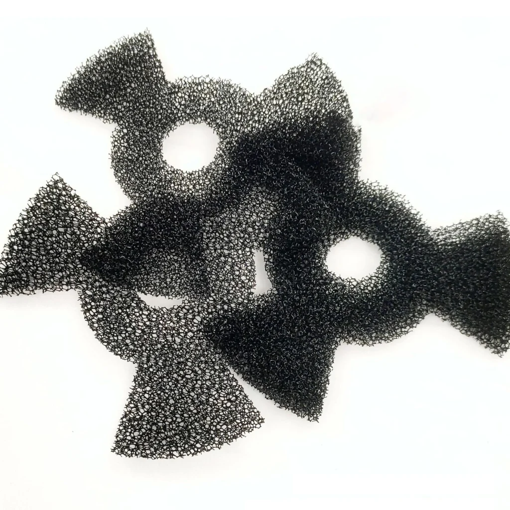 Polyurethane Filter Cotton, black special‑shaped fan‑type polyurethane filter cotton