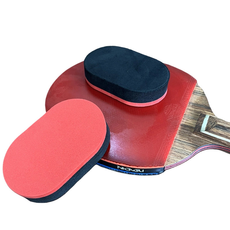 Rubber Sponge Eraser, multi‑size oval red‑black sponge wiper for table tennis rubber