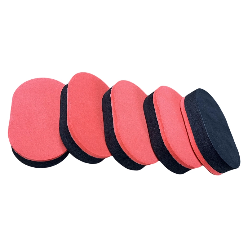 Rubber Sponge Eraser, multi‑spec oval red‑black gradient sponge wiper
