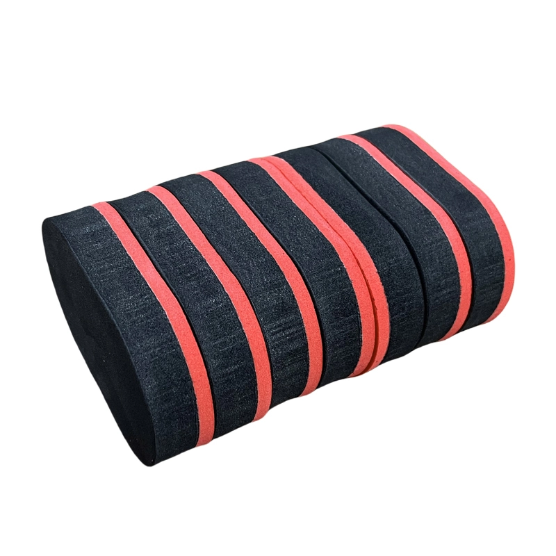 Rubber Sponge Eraser, strip‑shaped red‑black interlayer sponge eraser