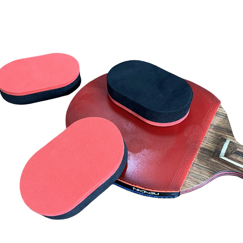 Rubber Sponge Eraser, varied‑thickness oval red‑black sponge eraser for rubber care
