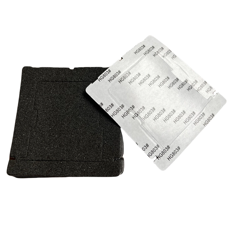 Rubber‑plastic socket fireproof Pad, complete release‑liner covered adhesive fireproof insulation pad