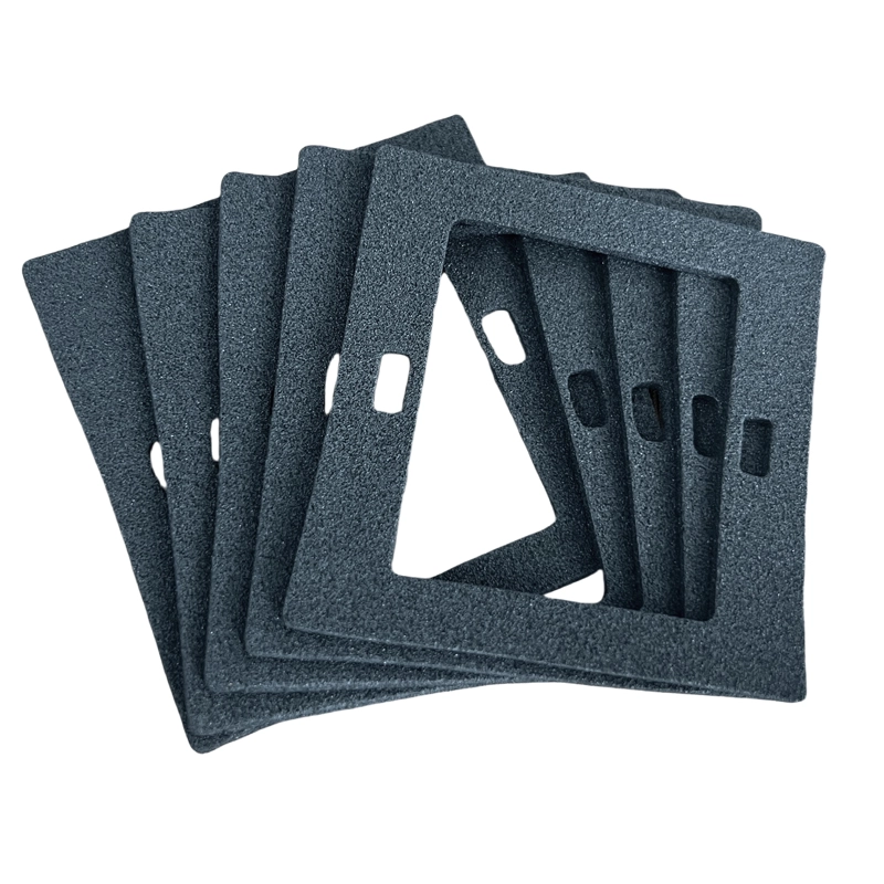 Rubber‑plastic socket fireproof Pad, multi‑notch hollow frame fireproof insulation pad