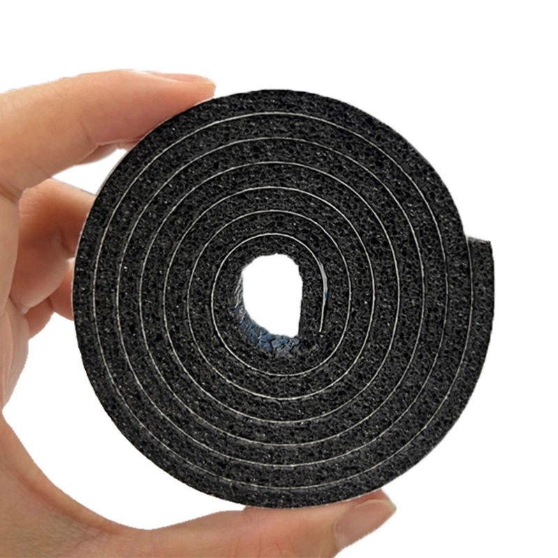 XPE foam strip, hand‑held black XPE foam strip for real‑world size reference